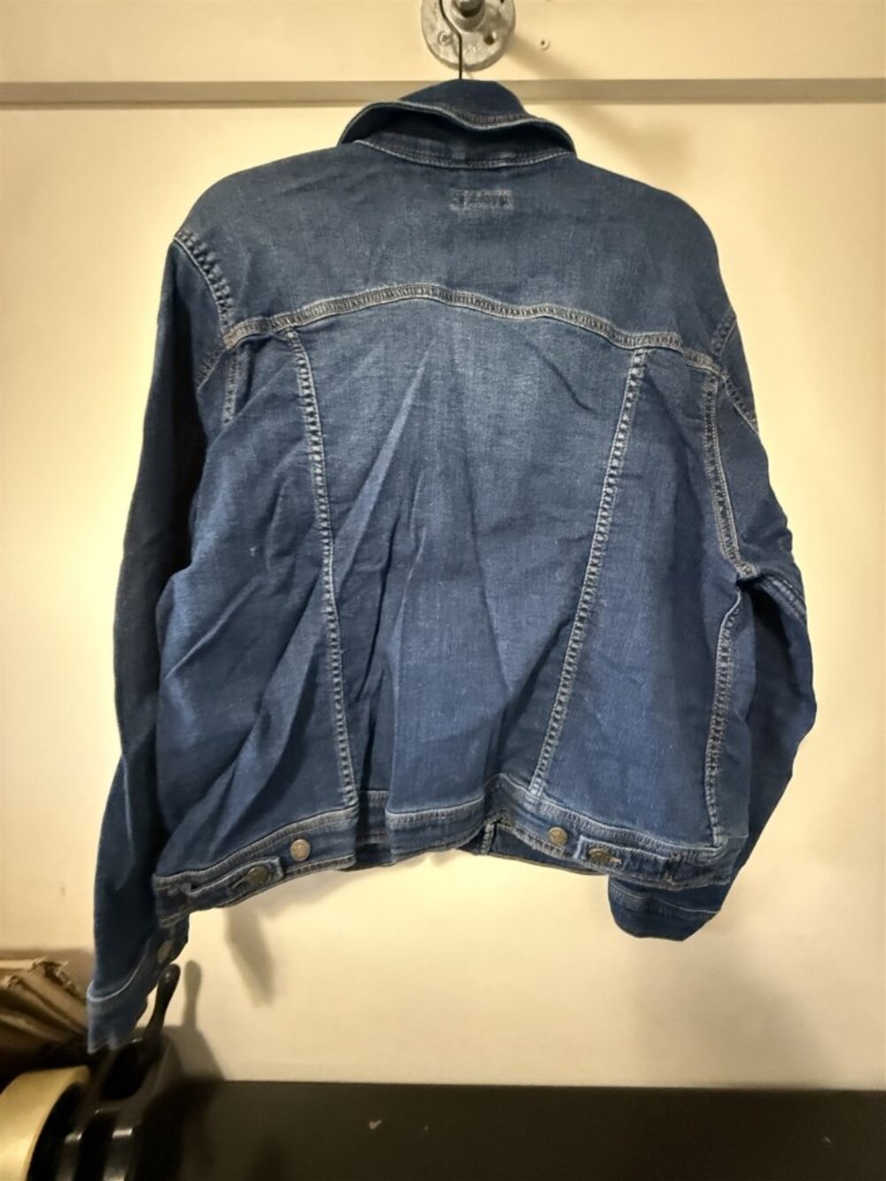 Ava & Viv Jean Jacket Gold-tone Buttons Dark Wash Women's Size 2X - Picture 7 of 11